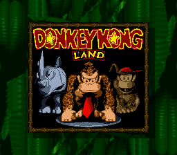 Donkey Kong Land Title Screen